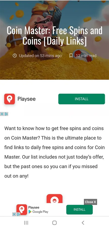 Trang Levvvel tổng hợp link nhận spin và coin Coin Master theo ngày
